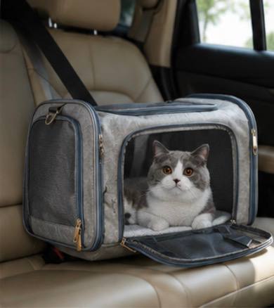 Sac de Transport Pawvia™ | Confort & Sécurité pour Chats et Petits Chiens